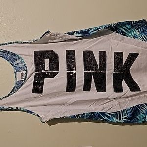 Pink, size S, over sized tank